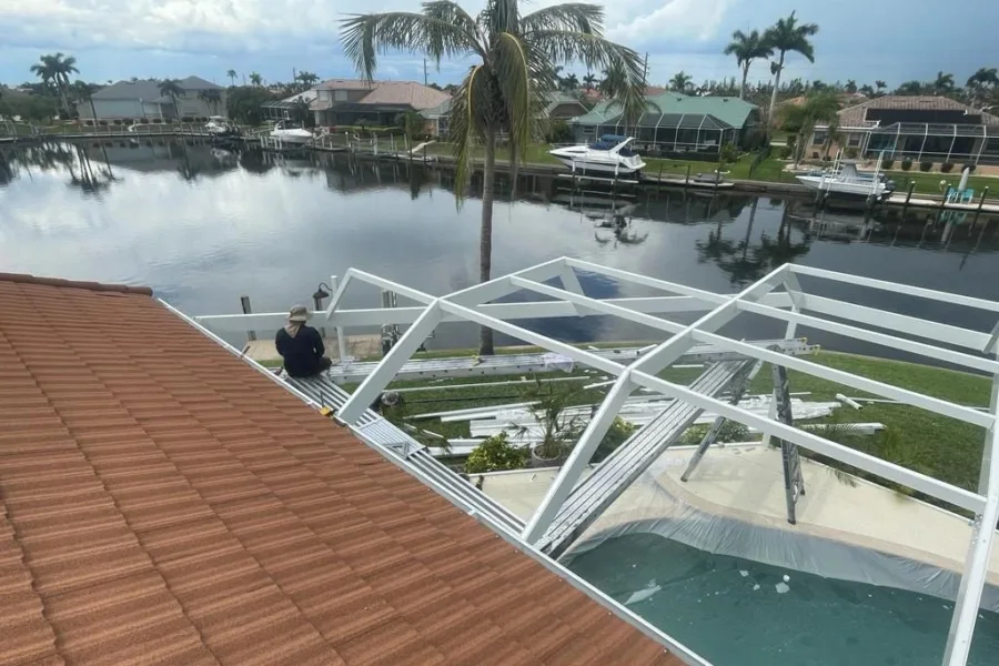 Pool cage restoration