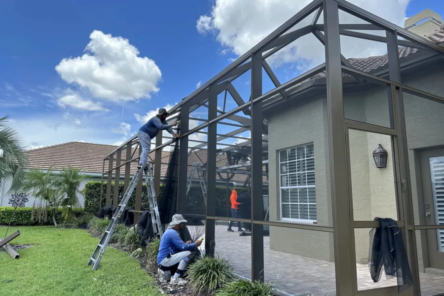 Pool Cage Rescreening